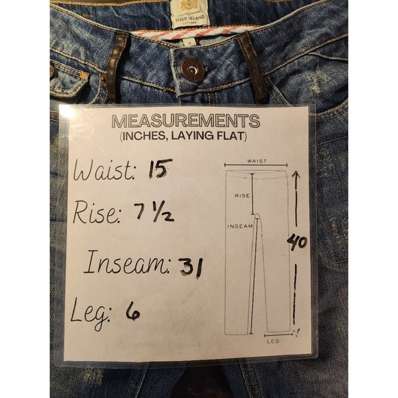 River Island Lowrise Denim Jeans Sz 4, Straight from the UK! - Picture 10 of 14